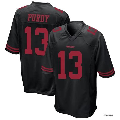 brock purdy alternate jersey|brock purdy 49ers jersey black.